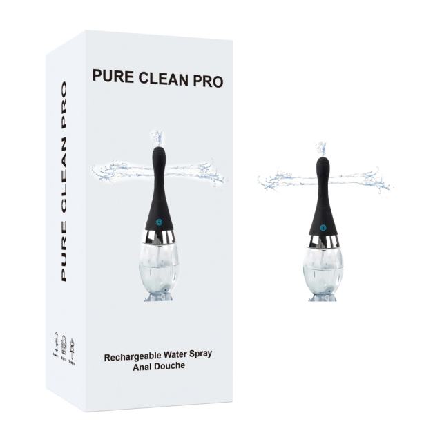 Customizable  Rechargeable Electric Anal Douche – 300 ml Reservoir, 3-Speed Water Spray, Silicone Nozzle