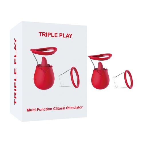 7-Mode Vibrating Sucking & Tongue-Licking Rose Stimulator – Waterproof Silicone Clitoral Massager with Dual-Cup