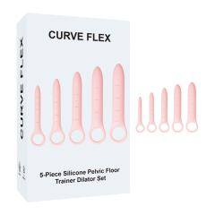 5‑Piece Pink Medical‑Grade Silicone Pelvic Floor Trainer Dilator Set