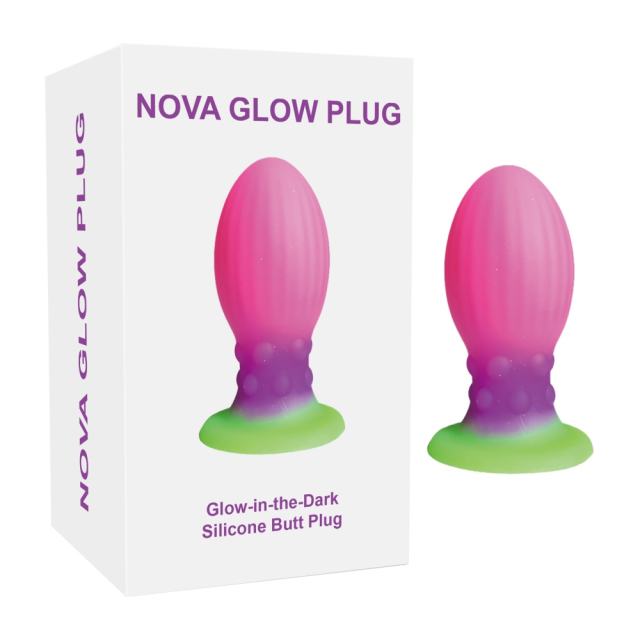 5.12'' Glow-in-the-Dark Silicone Butt Plug