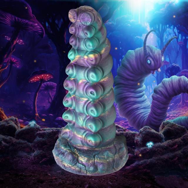 7.49’’ Multicolor Fantasy Creature-Texture Silicone Dildo with Sculpted Detail