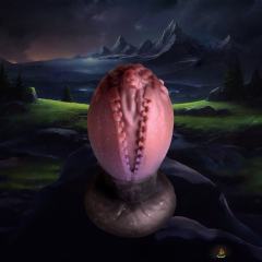 5.32’’ Multicolor Fantasy Silicone Egg-Shaped Anal Plug – Textured Design
