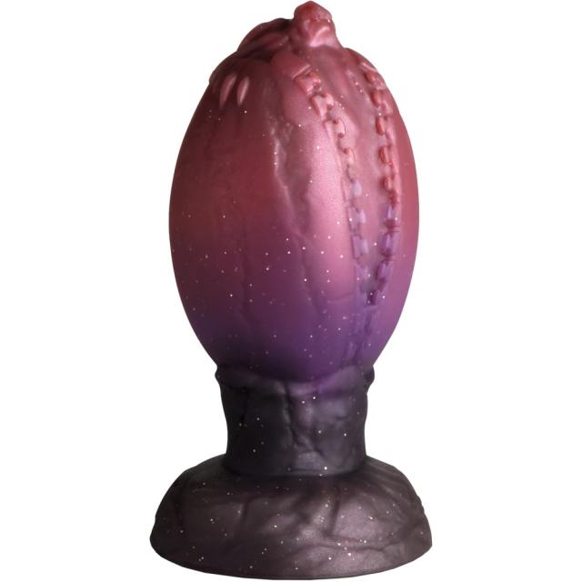 5.32’’ Multicolor Fantasy Silicone Egg-Shaped Anal Plug – Textured Design