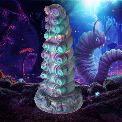 7.49’’ Multicolor Fantasy Creature-Texture Silicone Dildo with Sculpted Detail