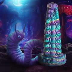 7.49’’ Multicolor Fantasy Creature-Texture Silicone Dildo with Sculpted Detail