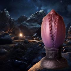5.32’’ Multicolor Fantasy Silicone Egg-Shaped Anal Plug – Textured Design