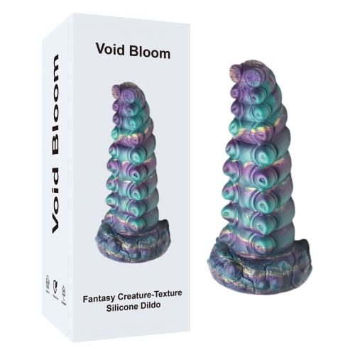 7.49’’ Multicolor Fantasy Creature-Texture Silicone Dildo with Sculpted Detail