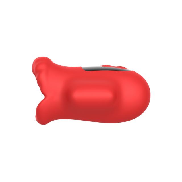 10 Modes Red Rechargeable Vibrating Male Masturbator –  Textured Silicone Stroker Cup for Men