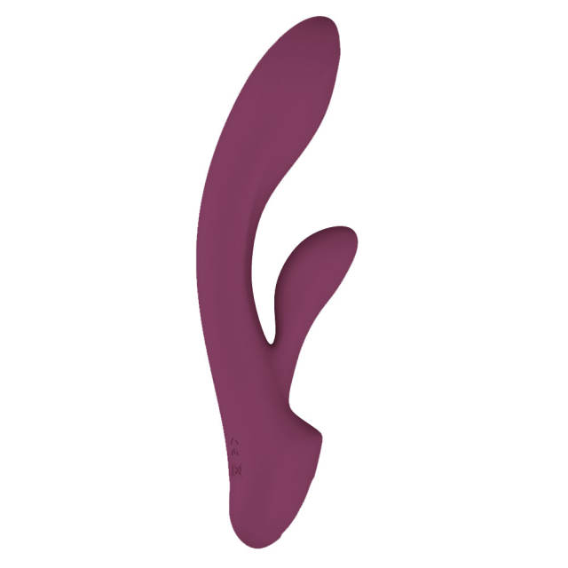 7.88 Inch 12-Mode Waterproof Rechargeable Silicone Purple Dual-Stimulation Rabbit Vibrator