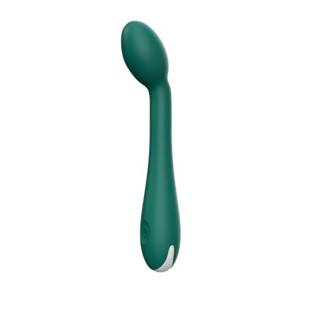 12-Speed Green Rechargeable Silicone G-Spot Vibrator