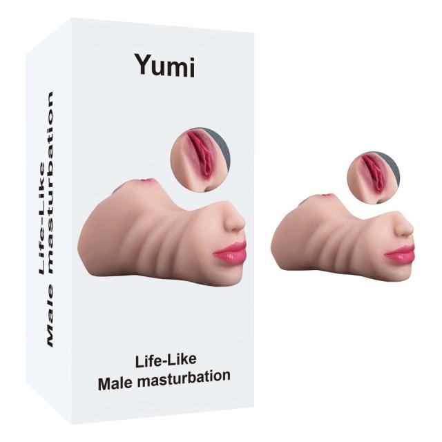 1.22LB Flesh TPE Realistic Masturbator with Nose and Mouth
