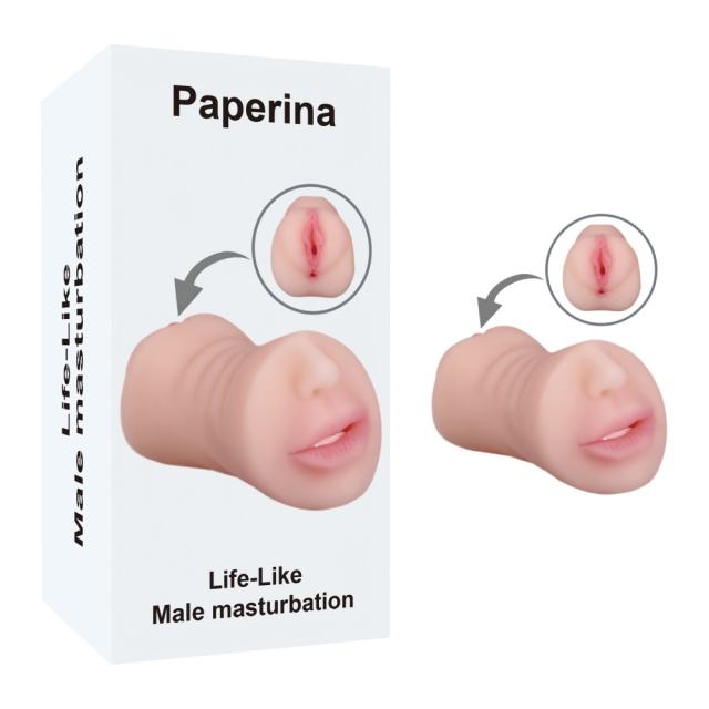 Customizable 1.04LB Flesh TPE Realistic Masturbator with Nose and Mouth
