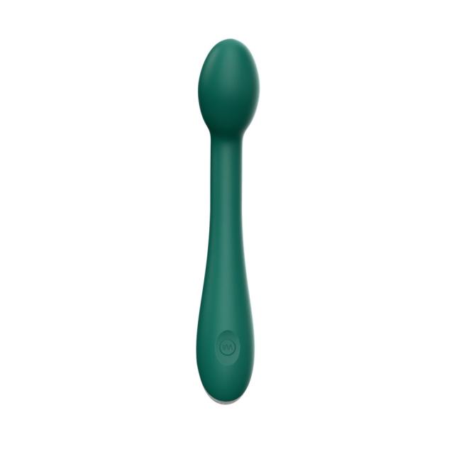12-Speed Green Rechargeable Silicone G-Spot Vibrator