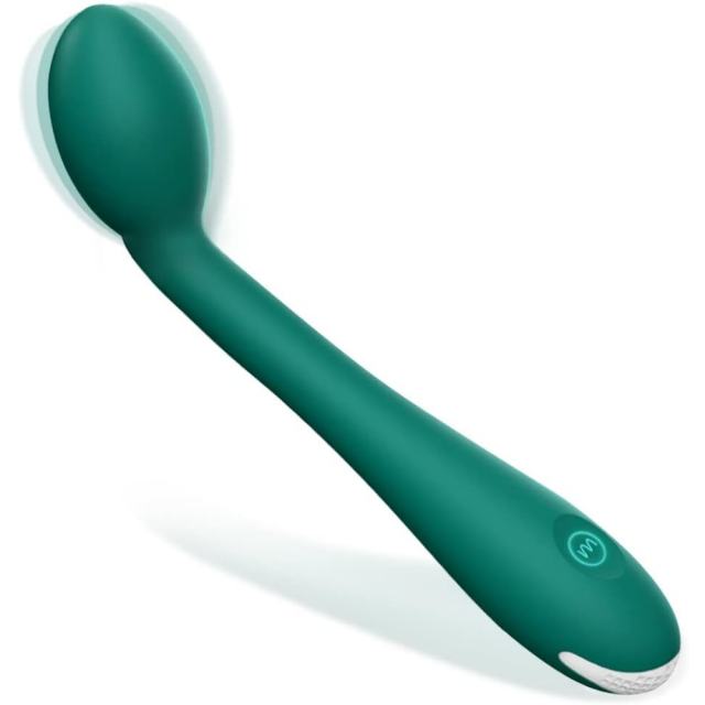 12-Speed Green Rechargeable Silicone G-Spot Vibrator