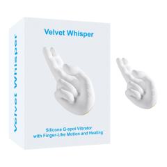 Customizable 10-Mode Simulated Right-handed Rechargeable Waterproof Silicone G-spot Vibrator with Finger-Like Motion and Heating