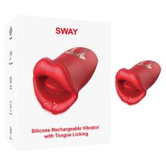 Red Color Big Mouth Stimulator with Licking Tongue