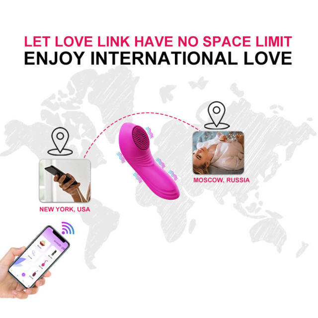 Magenta Rechargeable Silicone App-Controlled Panty Vibrator – 9 Vibrating Modes Wearable Clitoral Stimulator