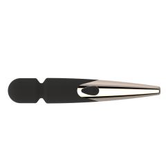 12.02'' Black & Champagne Gold Wand Massager – 10 Modes, Powerful Vibrations, Plug-In Rechargeable, Waterproof