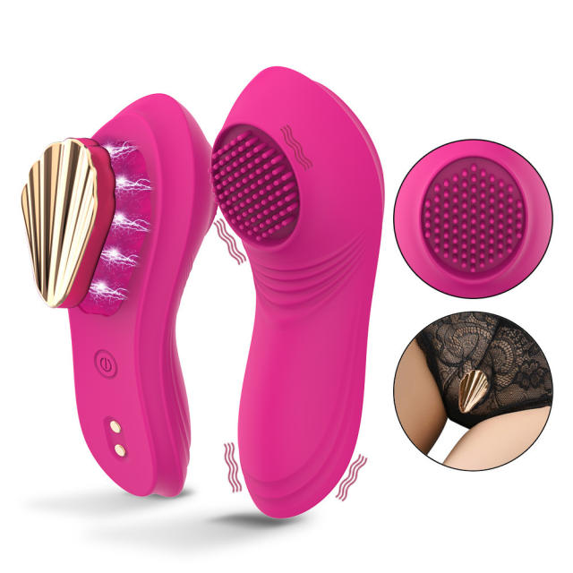 Magenta Rechargeable Silicone App-Controlled Panty Vibrator – 9 Vibrating Modes Wearable Clitoral Stimulator