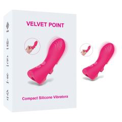 Customizable 4.06" Magenta Silicone 10-Mode Mini Vibrator – Rechargeable Waterproof Compact Design