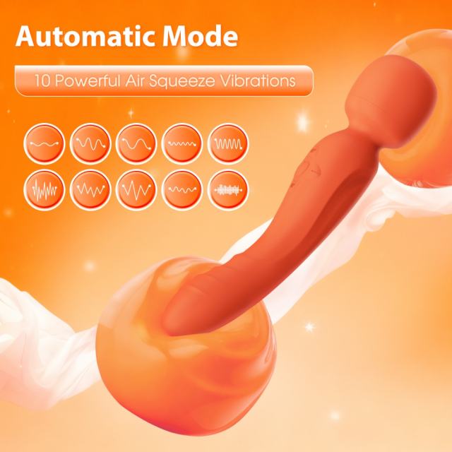 9.06" Orange Rechargeable Silicone App-Controlled Vibrator – 10 Vibrating Modes Curved G-Spot Design with Remote App Control