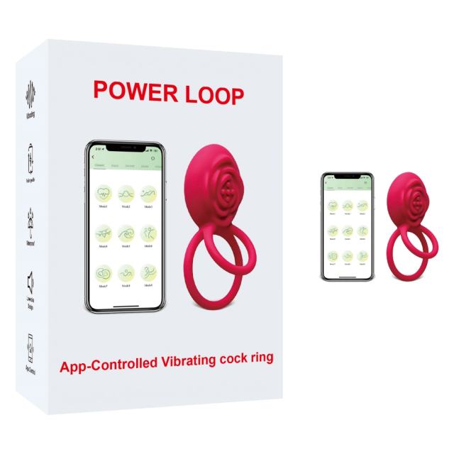 Customizable Magenta 10-Speed App-Controlled Vibrating Cock Ring