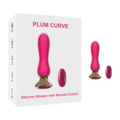 Customizable   5.20" Magenta Silicone Vibrator with Remote Control – 10 Modes, Waterproof