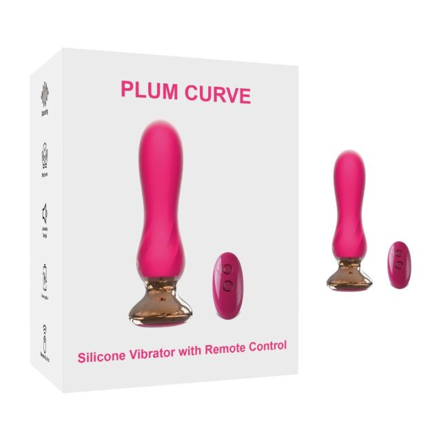 Customizable   5.20" Magenta Silicone Vibrator with Remote Control – 10 Modes, Waterproof