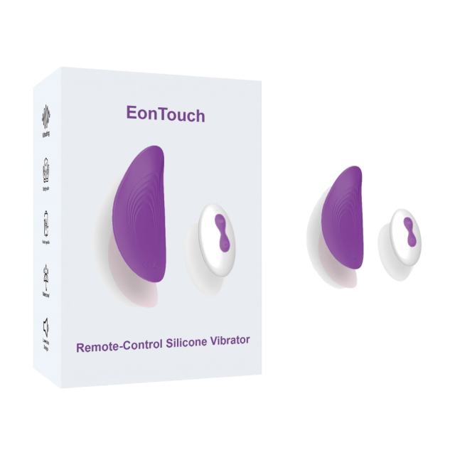 10-Modes Waterproof Rechargeable Purple Remote-Control Silicone Vibrator