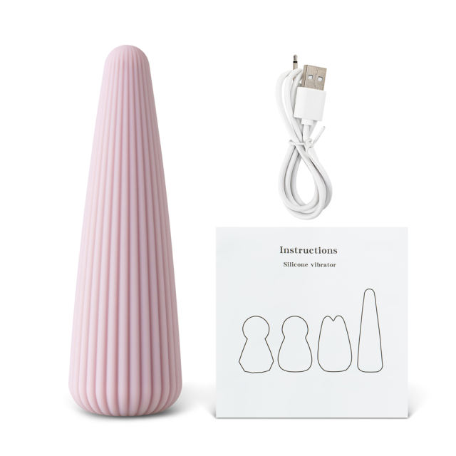 Purple 10-Speed Vibrating Silicone Vibrator with Cute Design