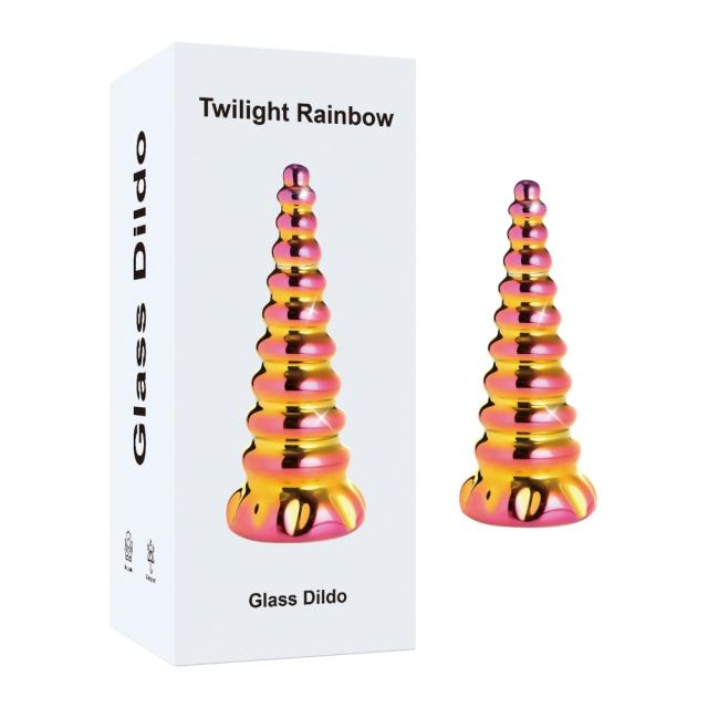6.50'' Unicorn-Inspired Multicolor Glass Dildo