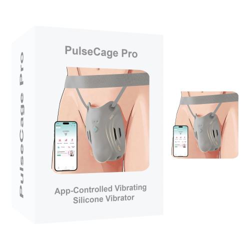 9 Vibrating Modes Wearable Grey Rechargeable Silicone App-Controlled Panty Vibrator