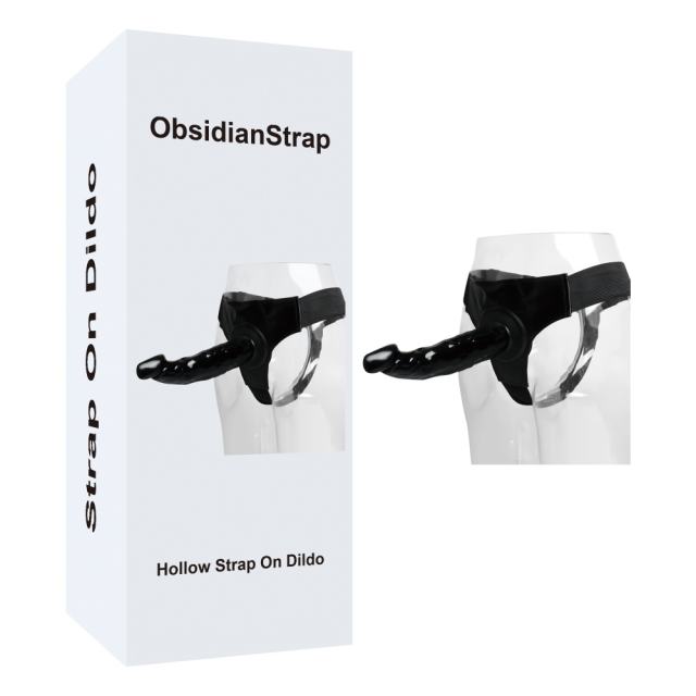 Black Color Hollow Strap On Dildo