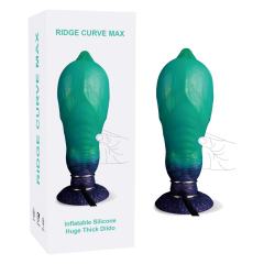 7.49'' Multicolor Inflatable Silicone Huge Thick Dildo with Girth Expansion and Strong Suction Cup