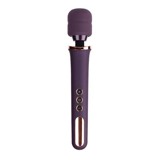 13.00" Dark Purple Rechargeable Silicone Wand Massager – 10 Vibrating Modes Powerful Full-Body Stimulation