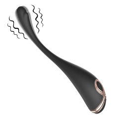 7.49" Black Rechargeable Silicone G-Spot Vibrator – 9 Vibrating Modes Slim Precision Design