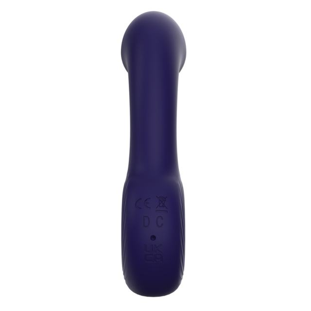 12-Mode Curved Vibrating Black Silicone Butt Plug