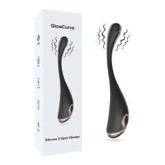 Customizable 7.49" Black Rechargeable Silicone G-Spot Vibrator – 9 Vibrating Modes Slim Precision Design