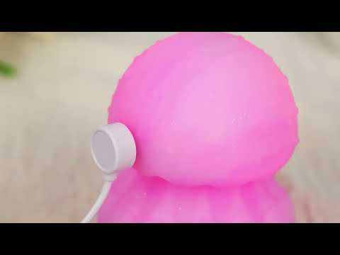 Pink Rechargeable Silicone Tongue Licking Vibrator – 10 Vibrating + 10 Licking + 7 Light Modes Cute Jellyfish Design