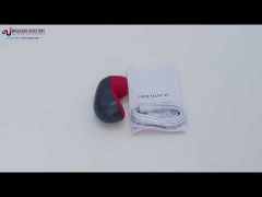 10 Modes Red Mini Rechargeable Sucking &amp; Tongue-Licking Massager