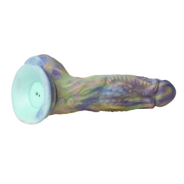 9.26" Multicolor Rechargeable Silicone Thrusting Realistic Dildo – 10 Vibrating + 3 Thrusting Modes with Remote Control