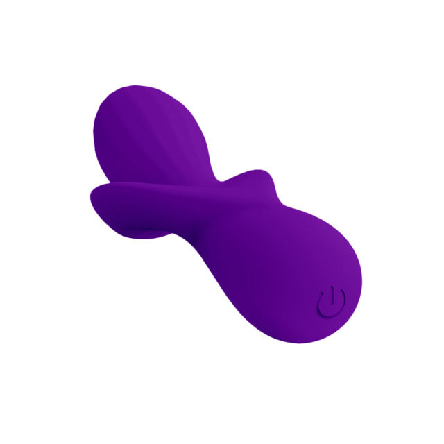 5.40" Purple Rechargeable Silicone Clitoral Vibrator – 10 Vibrating Modes Compact Design
