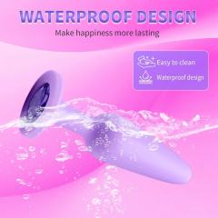 3 Sizes Purple Silicone Anal Plug Set – Progressive Training Kit with Gem Base Design