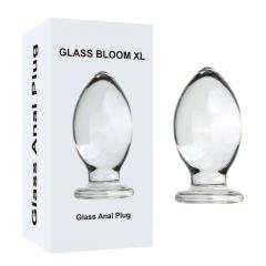 5.52'' Clear Glass Anal Plug – Large Size with Retail Box Packaging
