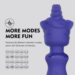 7.29" Purple Rechargeable Silicone Unicorn Vibrator – 20 Vibrating Modes Fantasy Design
