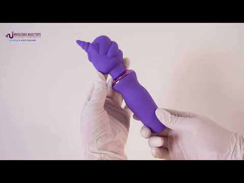 7.29" Purple Rechargeable Silicone Unicorn Vibrator – 20 Vibrating Modes Fantasy Design