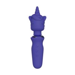7.29" Purple Rechargeable Silicone Unicorn Vibrator – 20 Vibrating Modes Fantasy Design