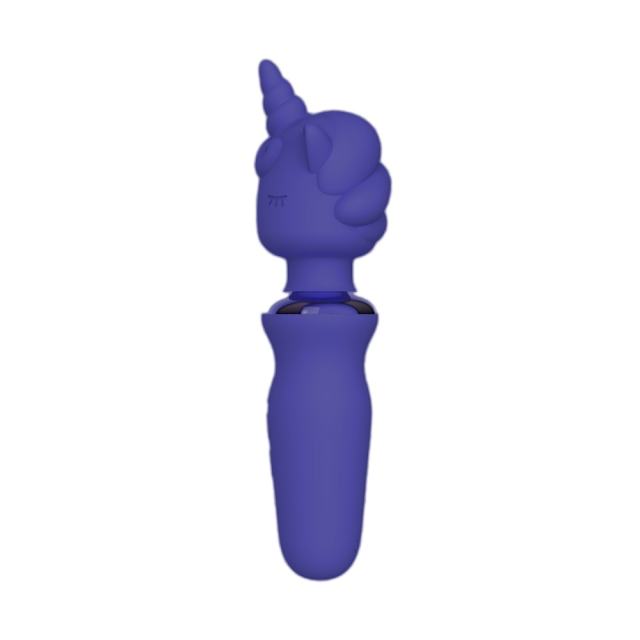 7.29" Purple Rechargeable Silicone Unicorn Vibrator – 20 Vibrating Modes Fantasy Design