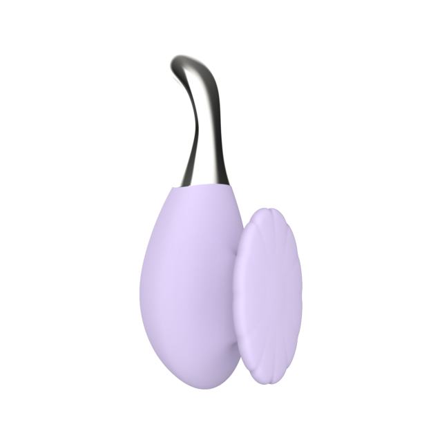 4.33" Purple Rechargeable Silicone Slim Vibrator – 10 Vibrating Modes