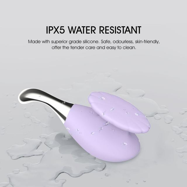 4.33" Purple Rechargeable Silicone Slim Vibrator – 10 Vibrating Modes